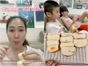 Bếp Eva - MC Thanh Thảo Hugo làm bánh mềm nhẹ như bông cho 2 con, mùi thơm bay khắp nhà