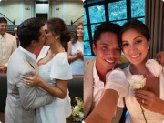 Giải trí - Lễ kết hôn hot nhất showbiz: Hoa hậu Hoàn vũ Philippines lấy ông xã Thống đốc đẹp trai