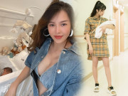 Thời trang - Hội mẹ bỉm Vbiz không ai qua Quế Vân: Đẻ xong 6 ngày đã ăn mặc phong phanh