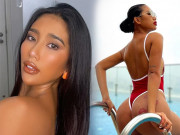 Thời trang - Xuất hiện nữ TikToker vòng ba vượt 1 mét mê diện bikini một mảnh