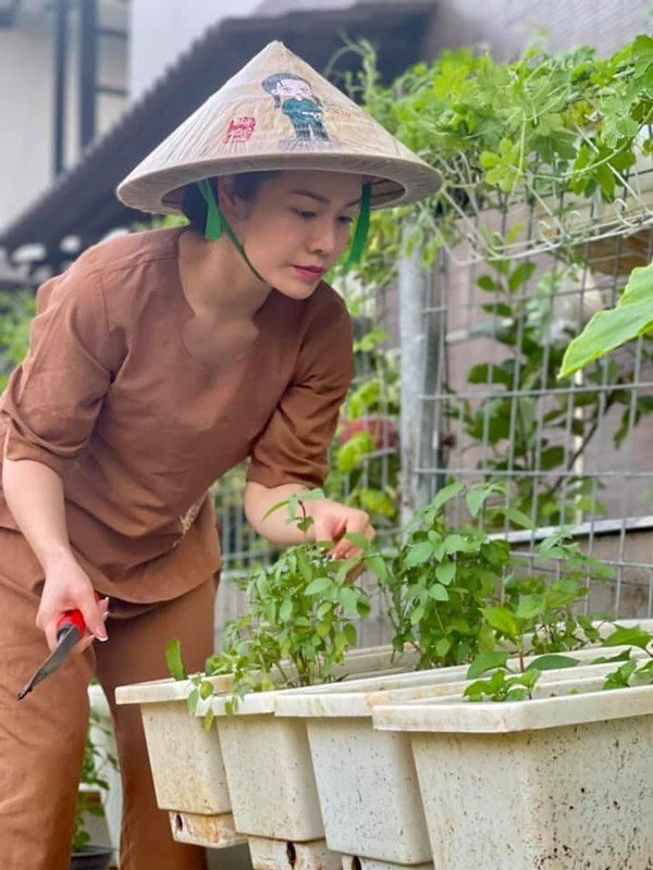 Nhật Kim Anh đón mẹ lên ở cùng, hằng ngày chăm sóc vườn rau xanh vào mùa dịch - 5