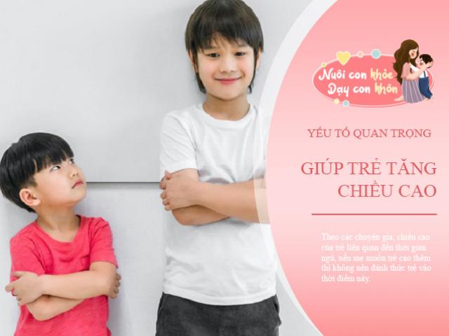 Muốn trẻ cao nhất nhì lớp, đừng gọi con dậy trước 2 khung giờ ngủ quan trọng này