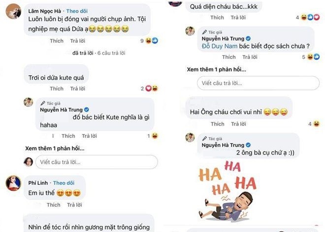 Ngọc Hà buồn vì luôn bị bố con cho ra rìa mỗi khi chụp ảnh.