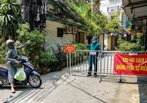 Cả 6 ca dương tính đều ở chung 1 ngõ trên phố Nguyễn Đức Cảnh.