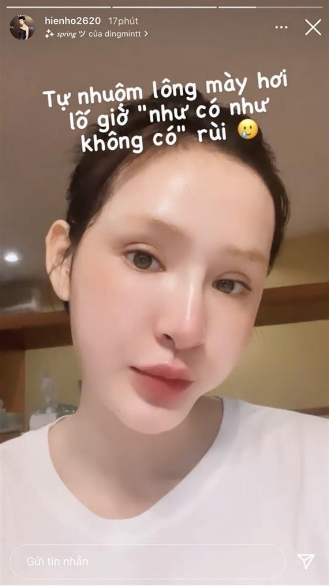 Chị em bao phen lệ đổ vì nhuộm lông mày mà Hiền Hồ vẫn chưa amp;#34;sáng mắt raamp;#34; - 1