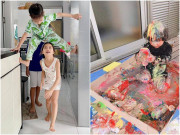 Làm mẹ - Ở nhà quá lâu, con Ốc Thanh Vân leo trèo nguy hiểm, nhiều bé khác còn khủng khiếp hơn