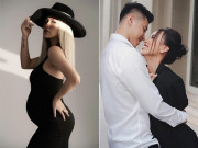 Bà bầu - DJ Tít mang bầu 7 tháng càng quyến rũ, chồng đẹp trai không muốn rời nửa bước