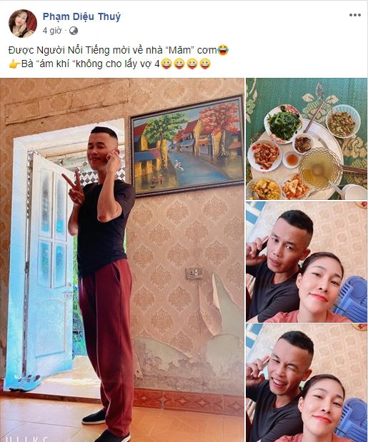 Dù đã chia tay nhưng cả 2 vẫn giữ mối quan hệ thân thiết, còn ngồi ăn cơm chung.