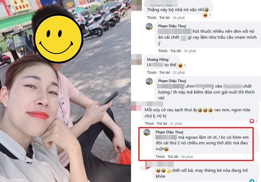 Những bình luận thoải mái chia sẻ chuyện giường chiếu của vợ cũ Hiệp Gà khiến nhiều người xem đỏ mặt.