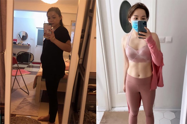 Đẻ xong hốt hoảng khi soi gương, hotmom Trinh Phạm giảm 11kg, giờ bụng săn chắc nổi cơ - 4