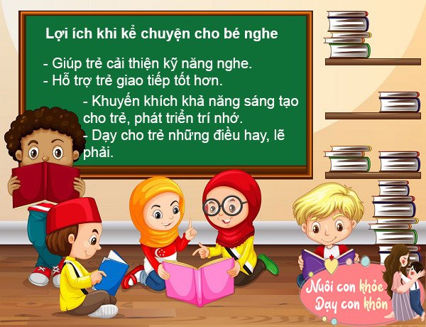 Những câu chuyện cổ tích sẽ giúp bé cải thiện khả năng chú ý, giúp trẻ biết lắng nghe người khác nhiều hơn.