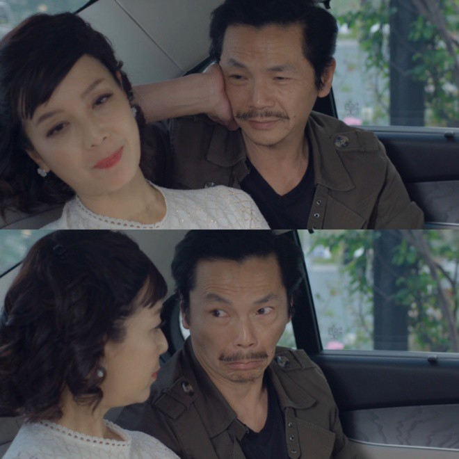 Trong phim, NSND Trung Anh và NSƯT Chiều Xuân có nhiều phân cảnh, câu thoại tình cảm.