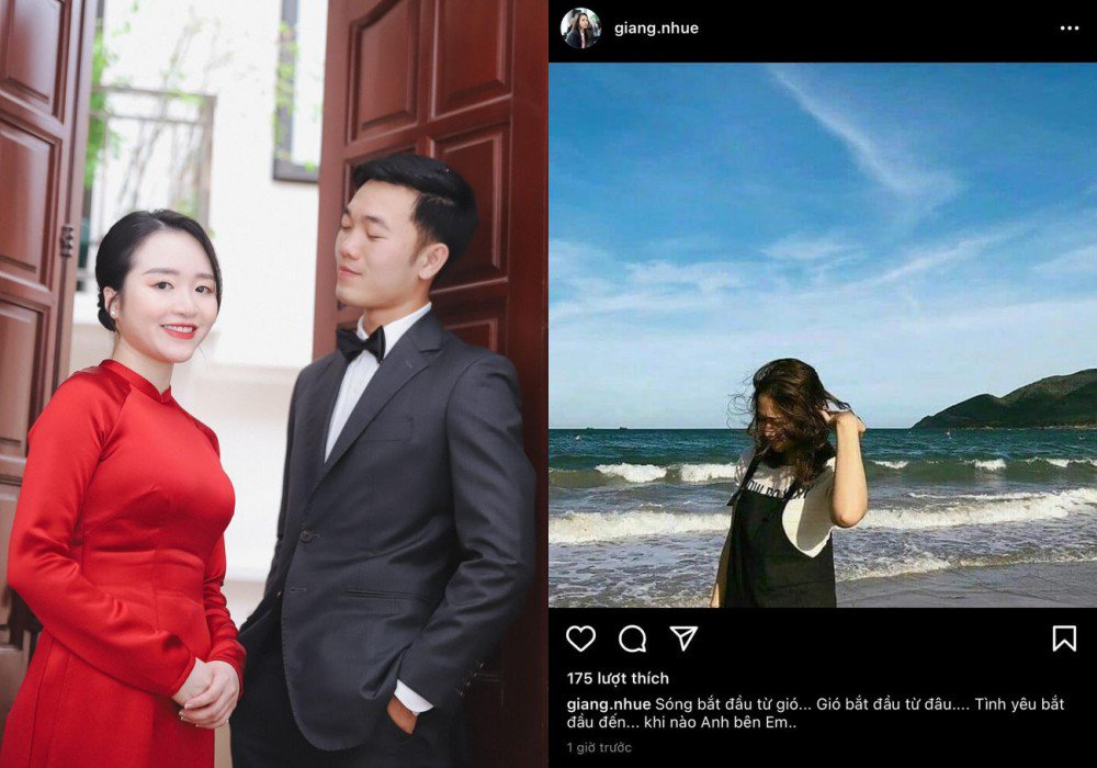 Hình ảnh Nhuệ Giang lộ vòng 2 lùm lùm khi đi dạo trên biển, diện trang phục đầm bầu khiến cư dân mạng tin rằng cả 2 đã có tin vui.