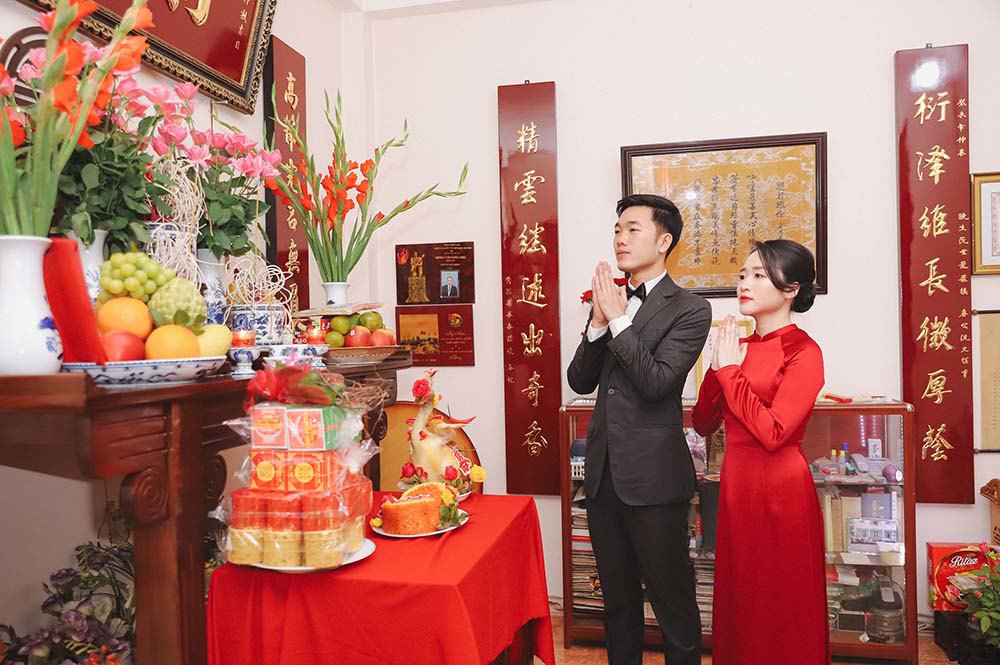 Lương Xuân Trường tổ chức đám hỏi với bạn gái hơn 2 tuổi vào tháng 4/2021.