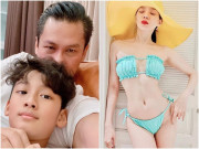 Làm mẹ - Con trai khoe ảnh chụp cùng bố đại gia Đức Huy, Lệ Quyên thả tim, nói câu nghe rụng tim