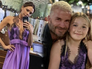 Thời trang - David Beckham bị phản đối vì cho con gái diện váy ren gợi cảm
