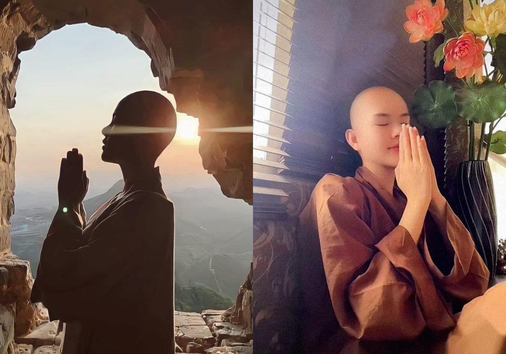 Người mẫu Ngọc Trinh cho biết mình từng trải qua giai đoạn trầm cảm nặng. Sau đó cô xuống tóc, tìm đến cửa Phật để thấy bình an.