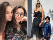 Làm mẹ - Mỹ nhân Việt đơn thân nuôi con trên đất Mỹ: Người ăn bánh mì, người sống biệt thự triệu đô