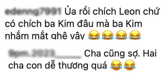 Đi tiêm chủng Leon gào khóc, Lisa không cảm xúc nhưng biểu cảm sợ hãi của Kim Lý mới gây cười - 9