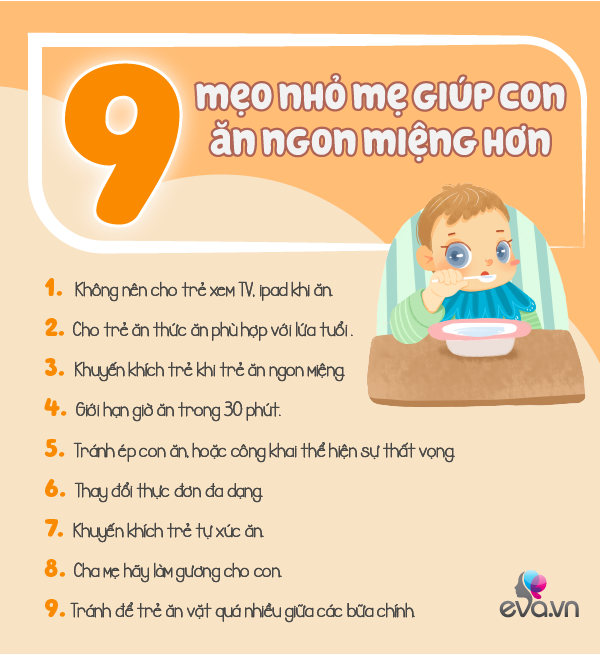 9 mẹo hiệu quả giúp trẻ lười ăn trở thành ăn thun thút, nhanh tăng cân - 10