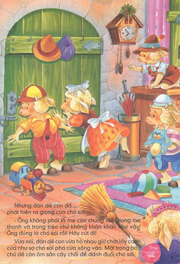 Truyện cổ tích: Chó sói và bảy chú dê con cho bé - 5