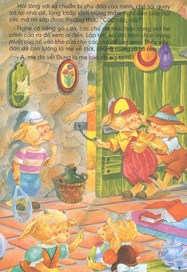 Truyện cổ tích: Chó sói và bảy chú dê con cho bé - 6