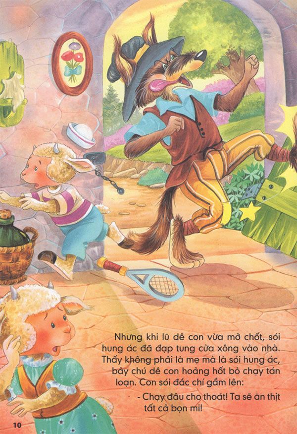 Truyện cổ tích: Chó sói và bảy chú dê con cho bé - 7