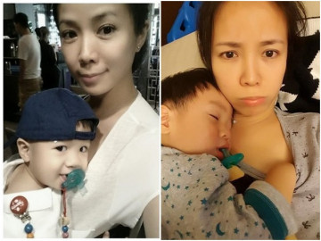 Nữ DV khó chịu vì con trai không được đụng vào mẹ là khóc