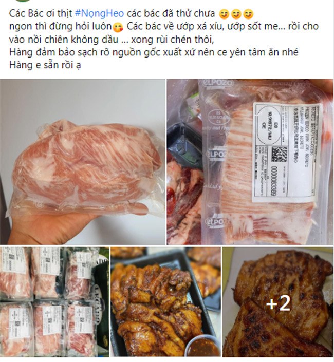 Nọng heo nhập từ Tây Ban Nha được bán với giá 600.000 đồng/kg