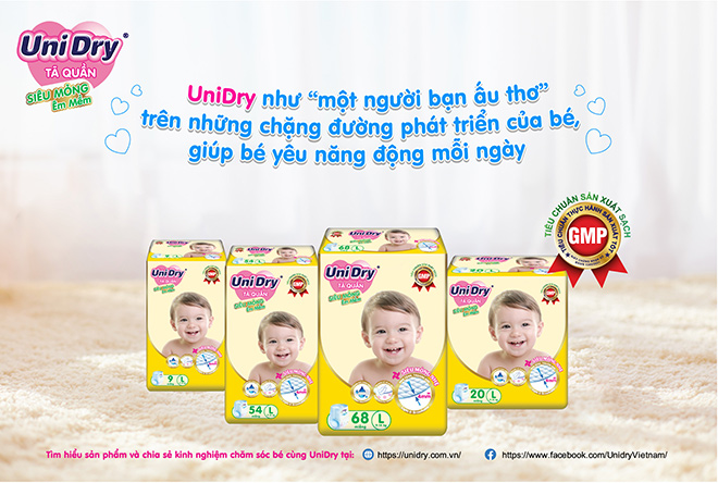 Tã quần UniDry siêu mỏng – Lựa chọn lý tưởng cho bé yêu giai đoạn đầu đời - 3
