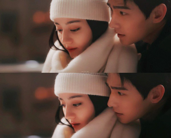 Cảnh ôm từ đằng sau rất tình của Dương Dương và Địch Lệ Nhiệt Ba. Chẳng trách mà fan phim nghiện đôi này đến vậy.