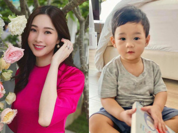 Ảnh mới nhất của con trai Hoa hậu Đặng Thu Thảo