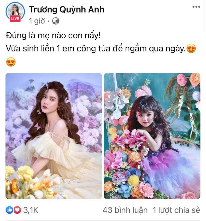 Bao năm chỉ có 1 con trai, Trương Quỳnh Anh bất ngờ công khai con gái, em bé quá quen - 3