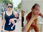 Làm mẹ - Quế Vân đăng clip đỡ cổ con, ai thoạt nhìn cũng thấy đáng sợ