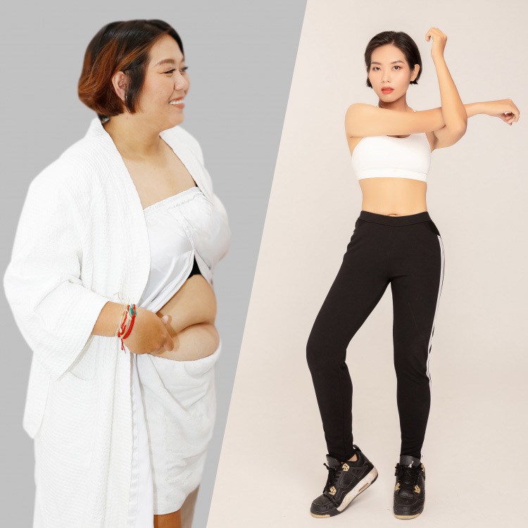 Hình ảnh của Phương Anh Idol trước và sau khi giảm hơn 50kg.