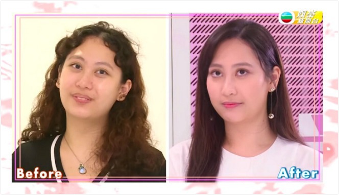 Kirsten Fok thực sự lột xác sau khi trang điểm.