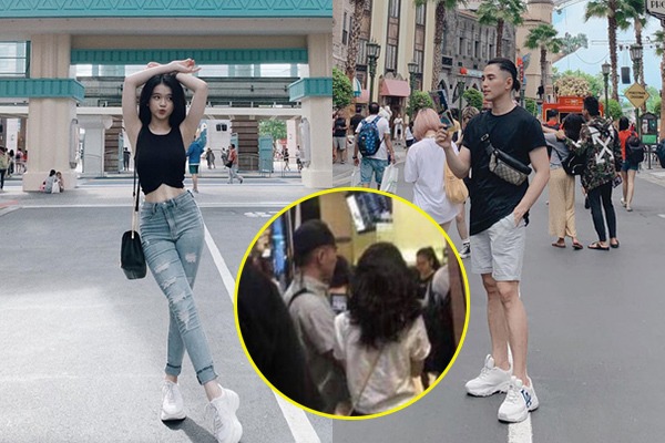 Hot girl sinh năm 2002 từng vướng tin đồn hẹn hò cựu thành viên nhóm 365 khi cả hai bị phát hiện mặc đồ cặp, cùng đi chơi ở nước ngoài.