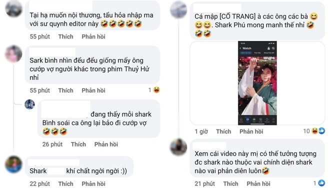 Thậm chí, fan còn hình dung ra Shark vào vai chính diện, Shark nào vai phản diện trong điện ảnh.