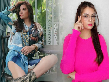 Trương Ngọc Ánh ở nhà cũng lên đồ sặc sỡ
