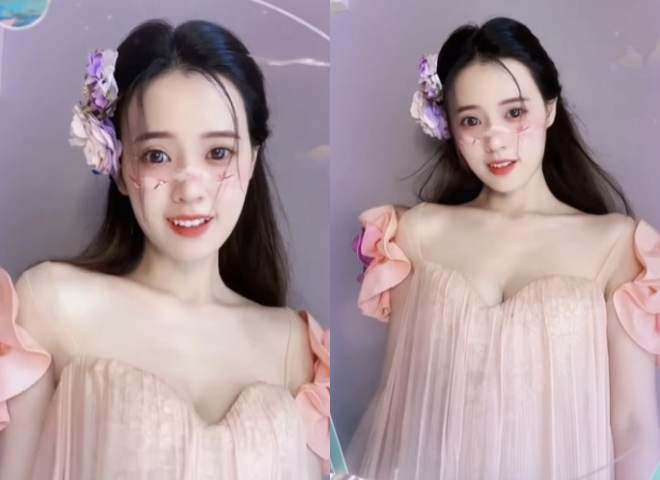 Midu hóa thân thành Chức Nữ trong ngày thất tịch.