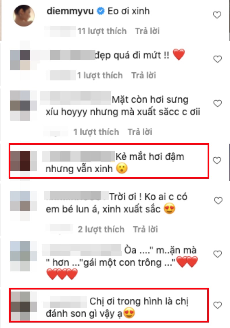 Đó chính là lỗi make up của cô nàng. Có ý kiến cho rằng cô kẻ mắt hơi đậm, tuy nhiên vẫn xinh. Có người lại xin số màu son vì quá mê.