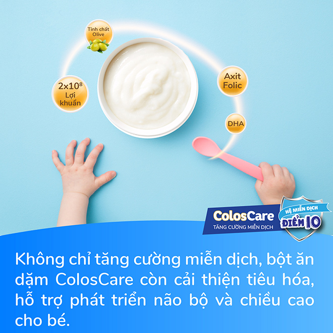 Bột ăn dặm ColosCare: Bé ăn dặm đủ chất, tăng cường miễn dịch vượt trội - 4