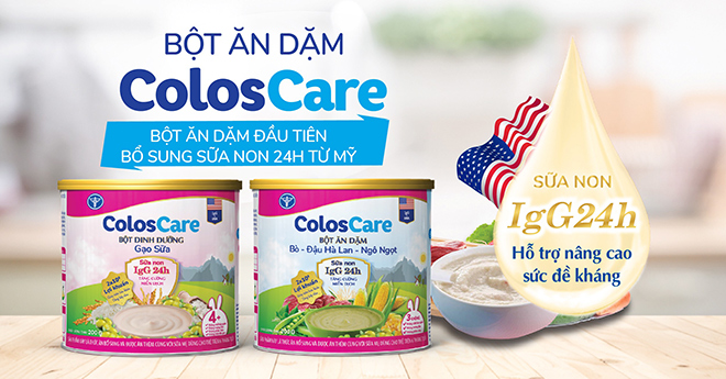 Bột ăn dặm ColosCare: Bé ăn dặm đủ chất, tăng cường miễn dịch vượt trội - 1