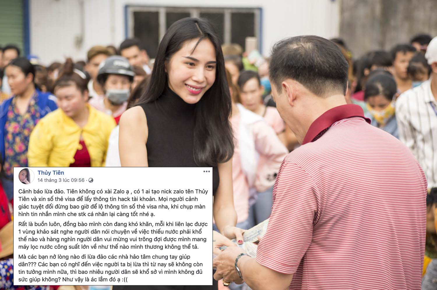 Đầu tháng 3 năm nay, Thuỷ Tiên từng tức giận khi bị kẻ gian giả mạo thông tin.