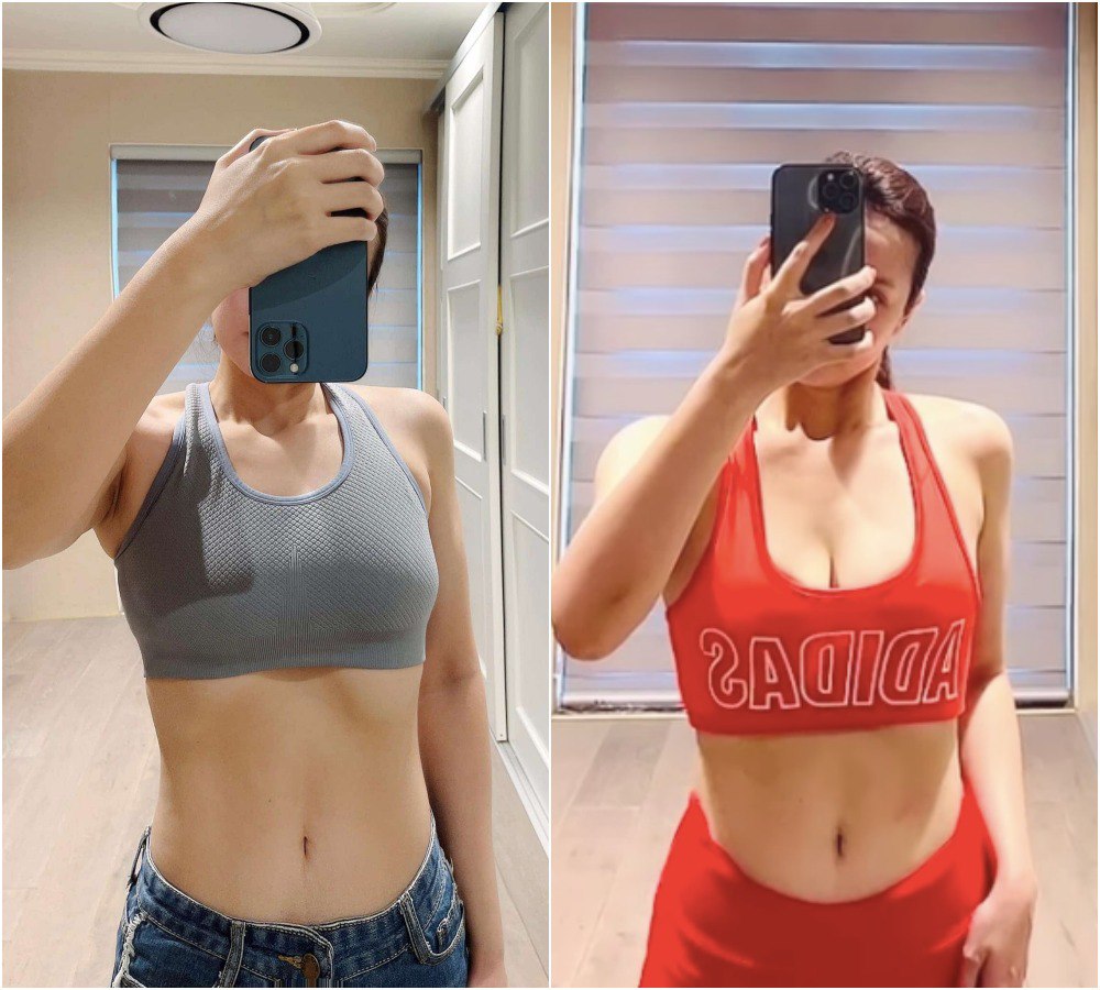 So với tấm hình cô kỉ niệm body ở thời quyết tâm độ dáng nghiêm túc vào cuối tháng 3 thì vòng 2 ở hiện tại đã có chút  xê dịch ít nhiều.