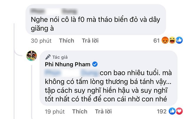 Phi Nhung phản hồi trực tiếp thắc mắc của cư dân mạng.
