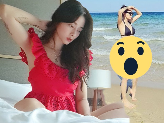 Chưa từng thấy một Ngô Thanh Vân diện áo đục lỗ, lạ hơn cả là mặc bikini bèo nhún