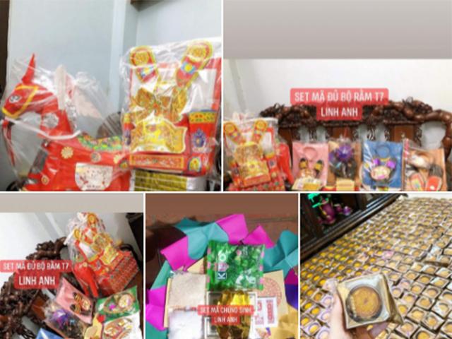 Vàng mã cúng rằm tháng 7 sốt trên chợ mạng: Người bán tung hàng kiểu mới, chốt đơn đều đều