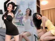 Thời trang - Ở nhà cũng không quên ăn diện, Bà Tưng liên tục chọn váy ngắn cũn “đốt mắt” CĐM