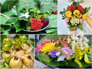 Tiêu dùng - Mẹt hoa quả cúng Rằm tháng 7 chỉ từ 70.000 đồng, mâm cỗ đơn giản, tiết kiệm "có gì cúng nấy"